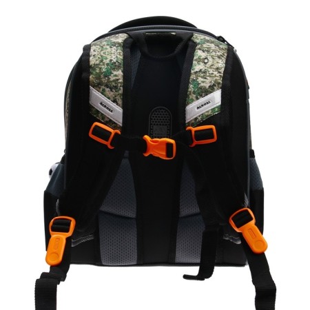 Frame backpack 35 x 28 x 15 cm, Across 178, filling: bag, pencil case, camouflage ACR22-178-4-4