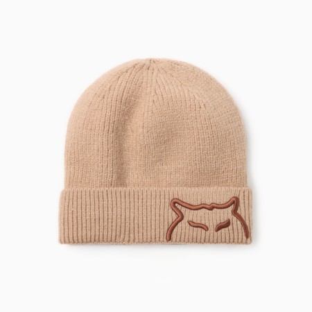 Children's hat minku, beige color, rr 48-50