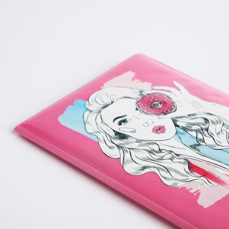 Cover for passport, pink color-4