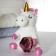Soft toy "Unicorn", with a backpack