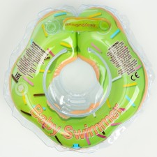 Circle on the neck, half -cream, peppermint color