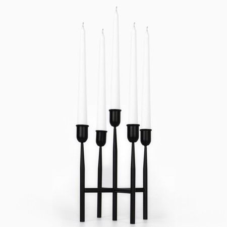 Summary Metal "Laconism", 5 candles, 14 x 14 x 19 cm