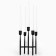 Summary Metal "Laconism", 5 candles, 14 x 14 x 19 cm