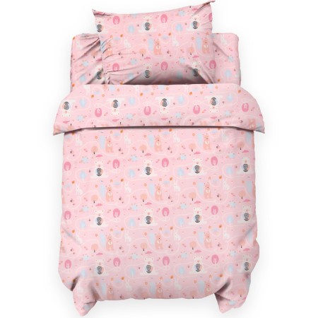 Lovelife bedding set "Forest residents" 112*143 cm, 60*120+20 cm, 40*60 cm, satin, 100% cotton
