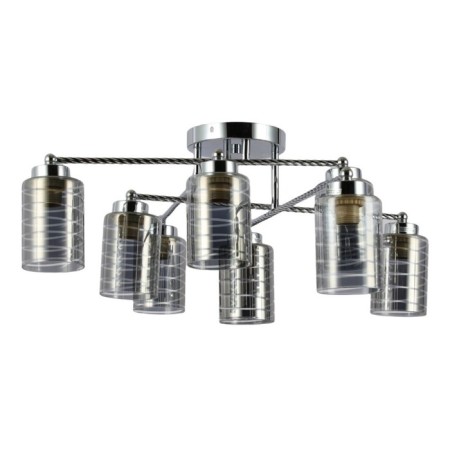 Lamp Ceiling Economy Highlight 60201/8CR SM, 8x40W, E27, 20x86x86 cm, chromium color
