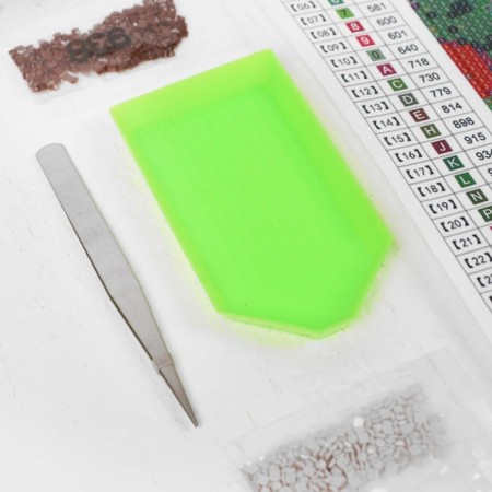 Diamond mosaic "kitten and puppy", with full filling on canvas, 22 × 32 cm-3