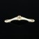 Light handle, m/o 96 mm, white with gold