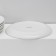 A set of plates of porcelain dining Magistro Mien, 6 objects: d = 21 cm, white color