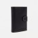 Male purse on a button, document for documents, black color