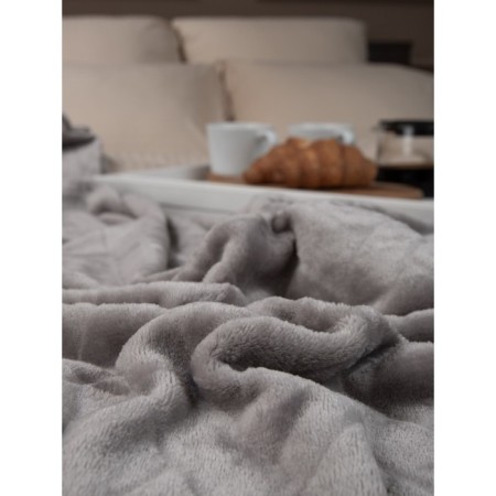 Texrepublic blanket, size 200x220 cm, gray color-8