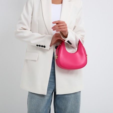 Bag Women's Baget with a zipper, pink color-1