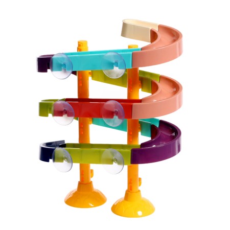 Track for playing the bathroom "Duck water park", on suction cups-3