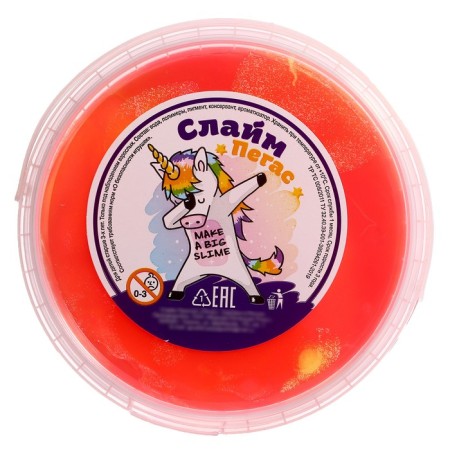 Slime "Zepharka" Two colors yellow, red, 500 ml-3