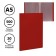 Folder with 20 liners A5, 500 μm, calligrata, texture "Sand", red