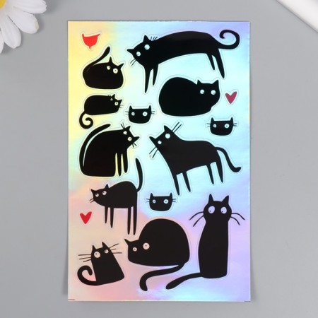 Stickers (stickers) "Cats" 10x15 cm, 5-203