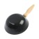 Bucket stucco tundra, 160 mm, with a site, steel, wooden handle