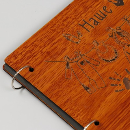 Photo album 30 sheets "Our little happiness" 27x19x2 cm-3