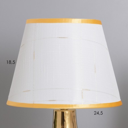 Table lamp "Alba" 1x40W E14 beige/gold 24x24x40cm-2