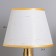 Table lamp "Alba" 1x40W E14 beige/gold 24x24x40cm