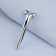 Massage for the face and neckline, 2 balls, 14.3 × 4.5 cm, silver color