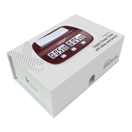 Chess hours, electronic, Leap Fide, PQ9907S, 13.2 x 3.5 cm, 1 aa-2