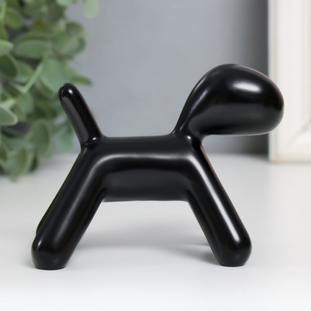 Souvenir Polystone "Dog" Black 10x7.8x5.4 cm-1