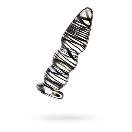 Sexus Glass anal plug, glass, transparent, 13.5 cm, d = 3.5 cm