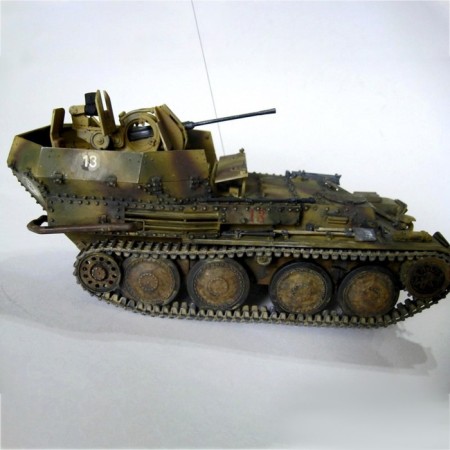 The national model "German anti -aircraft tank Flakpantzer 38", Ark Modelis, 1:35, (35010)-3