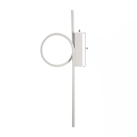 Bra "Leon" LED 24W 4000k white 5x22x63 cm-3