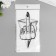 Tattoo on the body Black "Middle finger" 21x15 cm