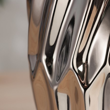 VAZ Coramics Table "Oswald" D-6 cm, 20x10 cm, silver-1