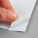 Artificial leather, with an adhesive base, 137 × 50 cm, 0.5 mm, white color