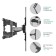 Bracket Onkron M5, for TV, inclined-in-housing, 37 "-70", 42-452 mm from the wall, black