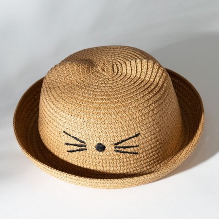 Hat for the girl Minaku "cat", col. Beige, river 52