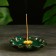A set of incense on the stand "Meili" green 10x4cm