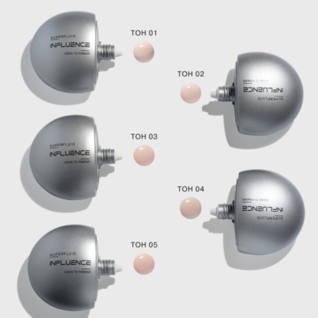 Тональная основа с эффектом пудры Influence Beauty Superfluid, тон 01-7