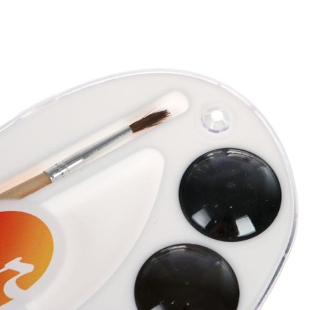 Watercolor "beam" palette, 12 colors, with a brush-1
