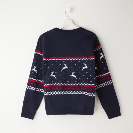 Knitted jumper KAFTAN "Family look" size 48, blue-16