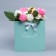 Gift box with ribbons "Present", 19 x 19 x 19 cm