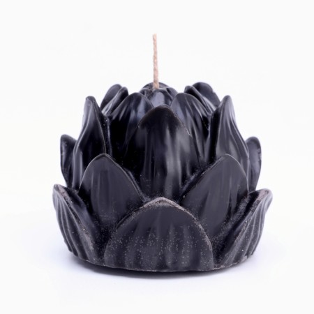 Figure candle "Lotus", 6x4.5 cm, black-1