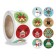 Stick Paper "soon New Year" d = 2.5 cm 500 pcs in a roll 3x6.5x6.5 cm