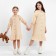 Dress for girls minku color light-beige, height 140 cm