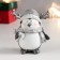 Polystone souvenir "Penguin in a scarf and cap with horns" MIX 8x7x4 cm