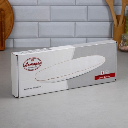 Herring "fish assorted", 800 ml, gold stroke, porcelain, Iran-4