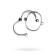 Toyfa Metal handcuffs, silver color, 4.5 x 5.5 cm