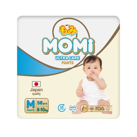 Momi Ultra Care, M (6-10 kg), 58 pcs