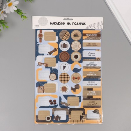 Gift stickers "Male set" 21x29.7 cm-6