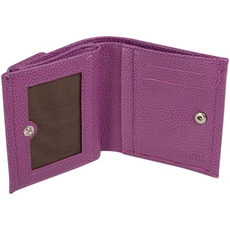Wallet on the button, the map for maps (3)/coins/bill, purple color 10.2x9.5x3cm-1
