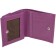 Wallet on the button, the map for maps (3)/coins/bill, purple color 10.2x9.5x3cm