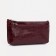Women's wallet is a female on a zipper, burgundy color